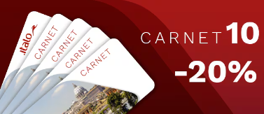 carnet Italo Treno da poter ottenere online con un codice sconto Italo Treno