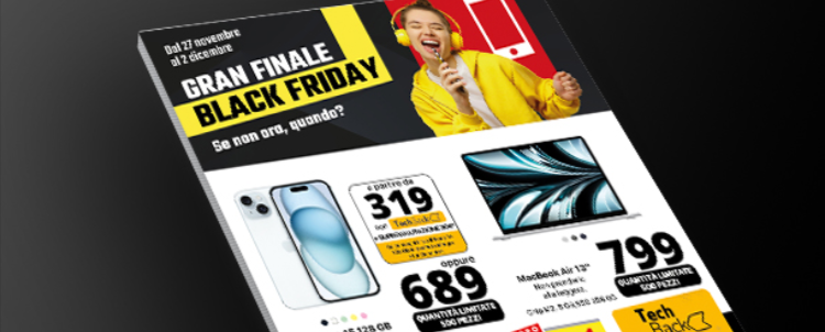 volantino black friday Comet in cui poter fare affari e comprare diversi prodotti a basso prezzo anche con un buono sconto Comet