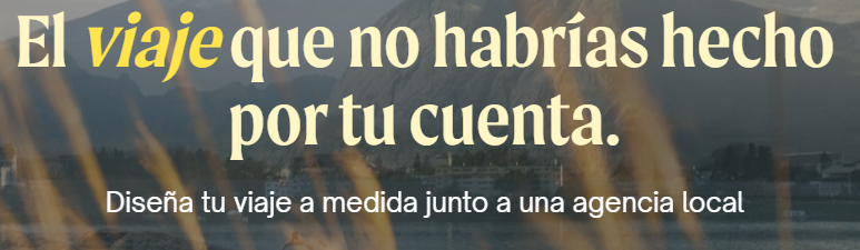 imagen de la web de evaneos de lema sobre fondo de un paisaje