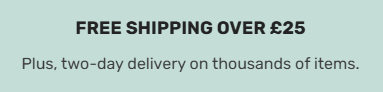 The Pomchick free shipping banner