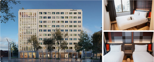image showing a easyHotel hotel and room examples