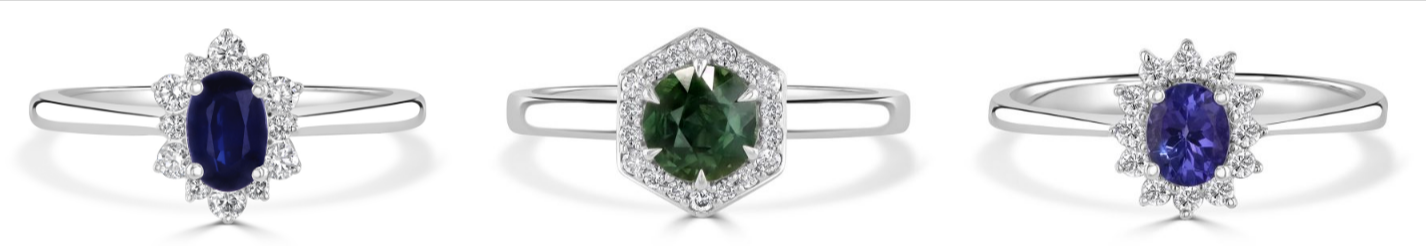 Three of the most beautiful Autumn and May engagement UK rings