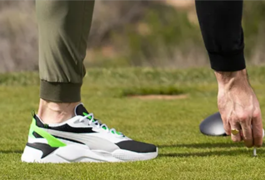 A golfing designer shoe