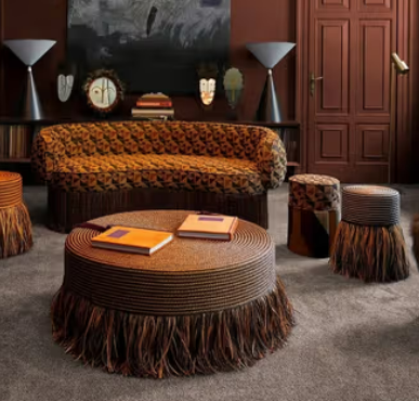 A reading room with longe items from Artemest
