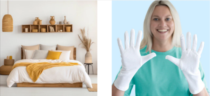 Products from the Allergy Best Buys catalogue in use