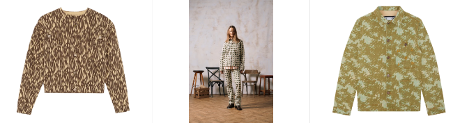 HORDE STUDIO cothing pieces with one worn by a white later