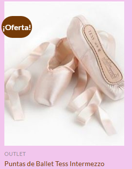 oferta de chassedance para puntas de ballet rosas