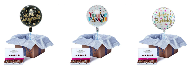 baloons and chocolate gifts for weddings in the United Kingdom