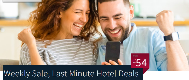 couple happy for last minute deal