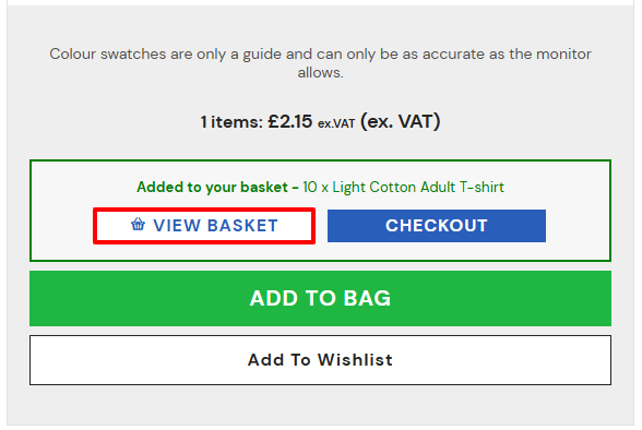 An indication where to click in a red box