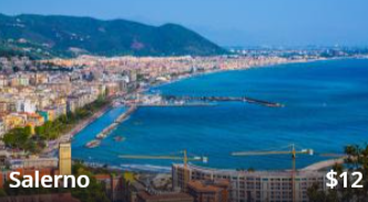 Salerno da poter visitare, arrivandoci con un treno a bassi costo con dei codici sconto ItaliaRail