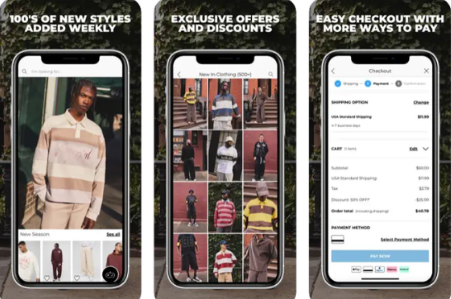 boohooMAN app showing rewards