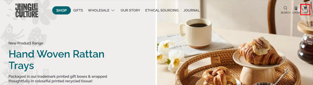Shopping for eco-friendly products on the Jungle Culture website