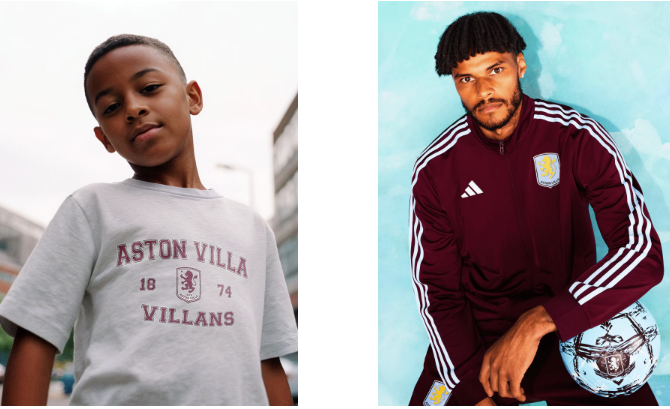Shop for Aston Villa merchandise for yourself and your kids