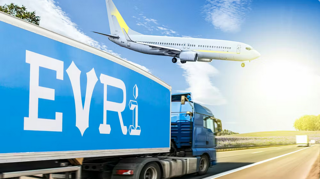image showing a Evri International truck
