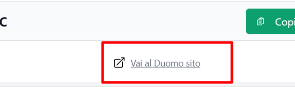 collegamento diretto al sito ufficiale Duomo dove poter inserire un codice sconto Duomo