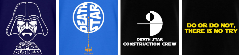 Star wars prints that you can find at CharGrilled