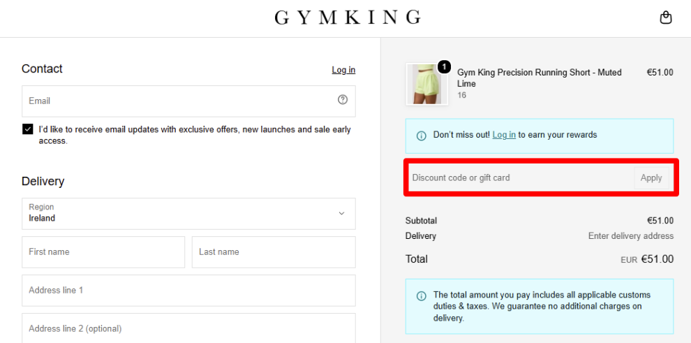 Paste your code to get your discount