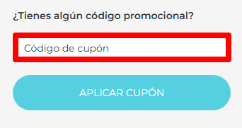 cuadro para introducir el código de la marca