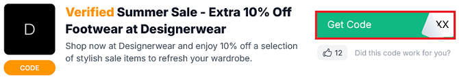 image showing the "Get Code" button