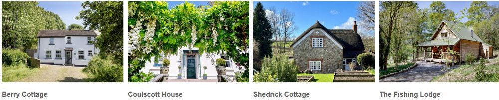 Devon Hideaways cottages showing entrances