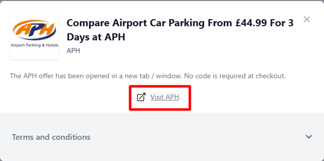 An APH offer on Love Discount Vouchers