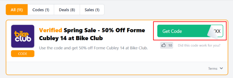 Bike Club voucher codes and deals you can apply to your purchase.