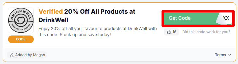 Get your promo code