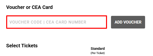 The Cineworld ticket confirmation page with where to paste your Cineworld discount code in a red box