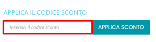 carrello del sito Network Italia Med dove poter inserire un codice sconto Network Italia Med