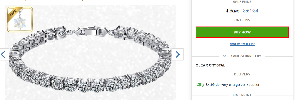 The Discount Experts shopping cart with "Buy Now" in a red box.