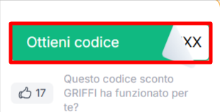 codice sconto GRIFFI da poter prelevare ed utilizzare per comprare profumi e cosmetici in offerta