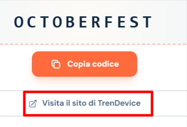 collegamento diretto al sito ufficiale TrenDevice dove poter risparmiare grazie ai codici sconto TrenDevice