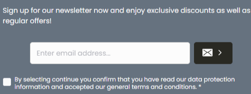 sign up newsletter to enter your email