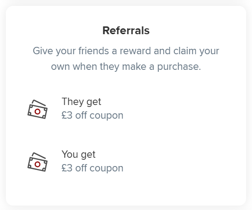 The Daimon Barber refer-a-friend banner form their website
