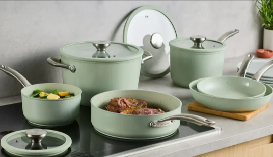 The CIRCULON Halo LaserDefense 6-piece non-stick ceramic cookware set 