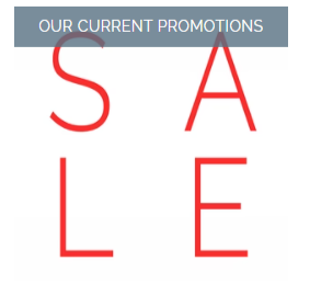 Promotion sale ads on white background