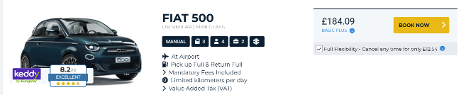 car hiring services from Auto Europe in the United Kingdom