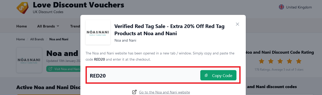 image showing the Noa and Nani discount code you should copy