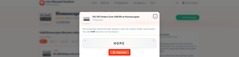 A Homescapes promo code on Love Discount Vouchers
