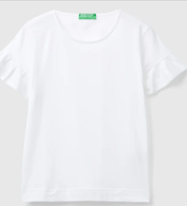 maglia bianca da donna da poter acquistare a basso costo con un codice sconto Sisley