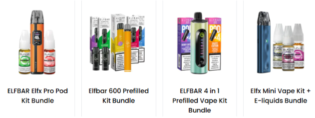Elf Bar bundle displayed on a white background
