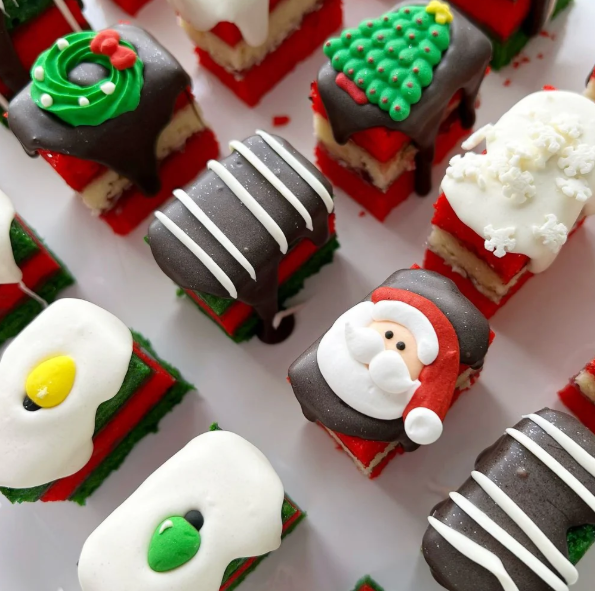 The best Christmas cookies: Christmas Rainbow Cookies from Zola Bakes