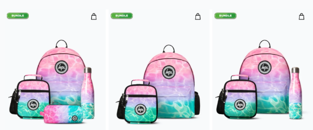 Justhype bundle items displayed on a white background