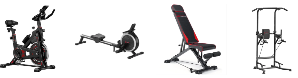 Home Fitness Code products on display on a white background