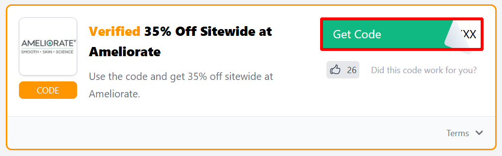 The Love Discount Vouchers page showing discount codes to use on your purchase