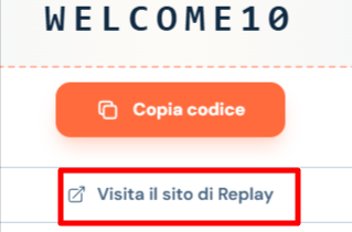 link di collegamento al sito ufficiale Replay dove poter fare shopping e risparmiare con un codice sconto Replay