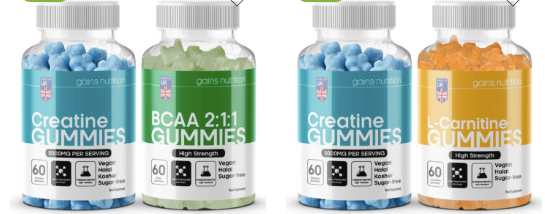 Get gummies from Gains Nutrition with your promo code