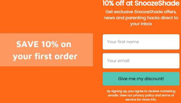 10% discount for first order