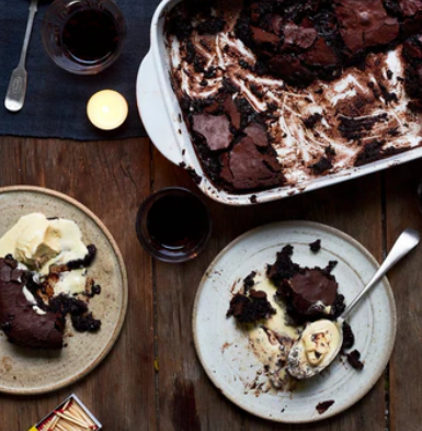 A Melt in the Middle Chocolate Brownie dessert from FieldGoods